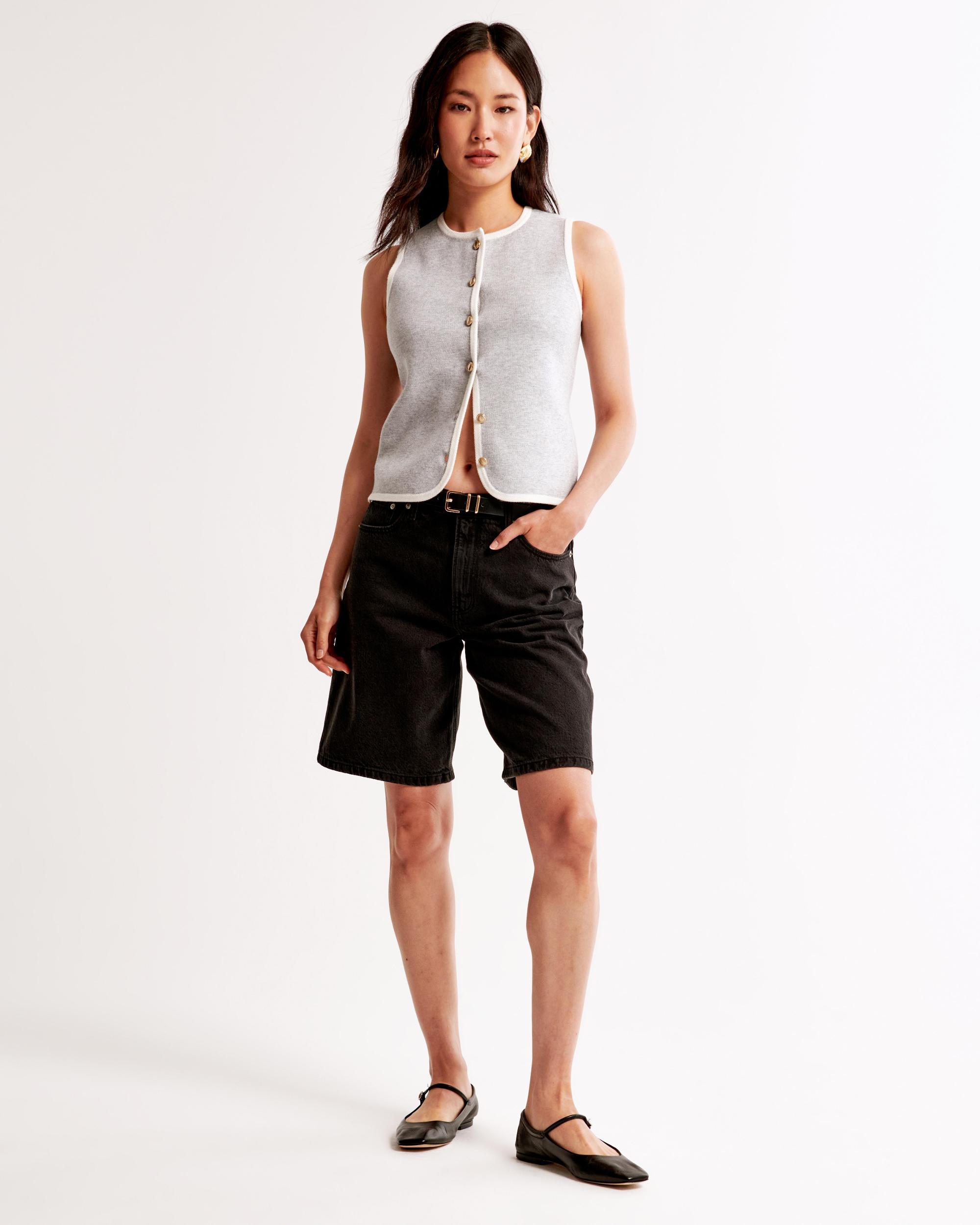 The A&F Mara Crew Sweater Vest Product Image