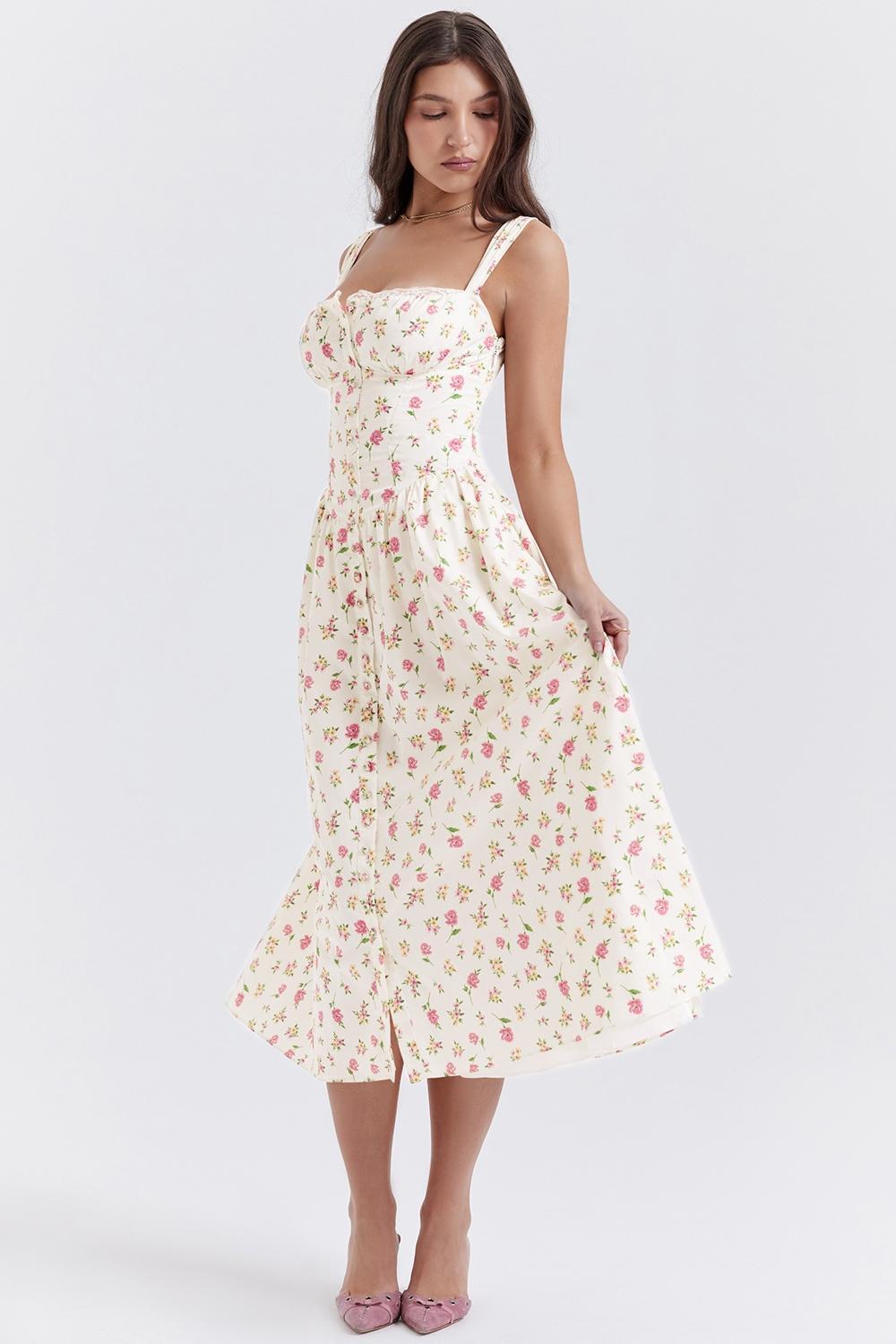 Tatiana Rose Print Midi Sundress Product Image
