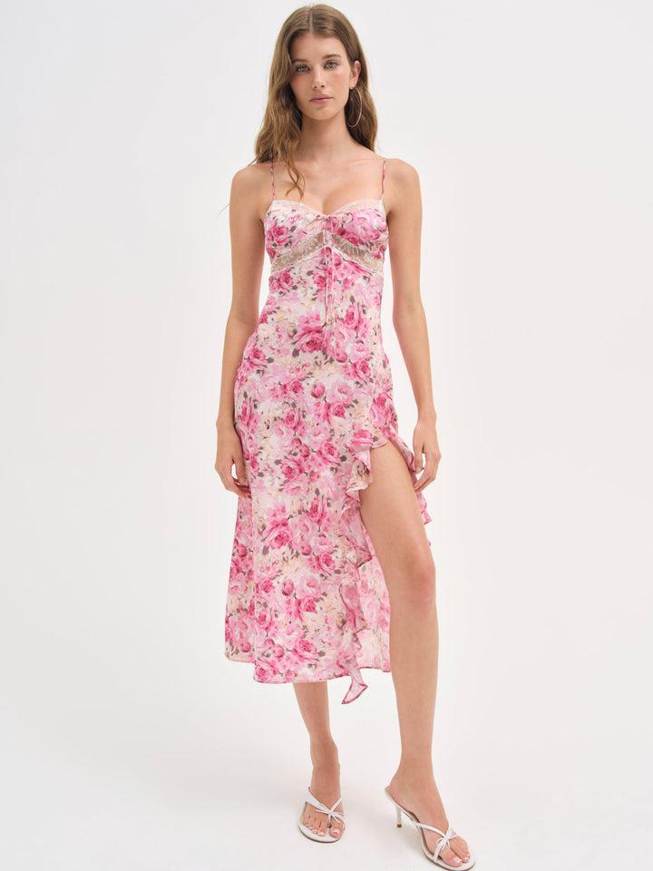 Angelina Midi Dress — Pink Product Image