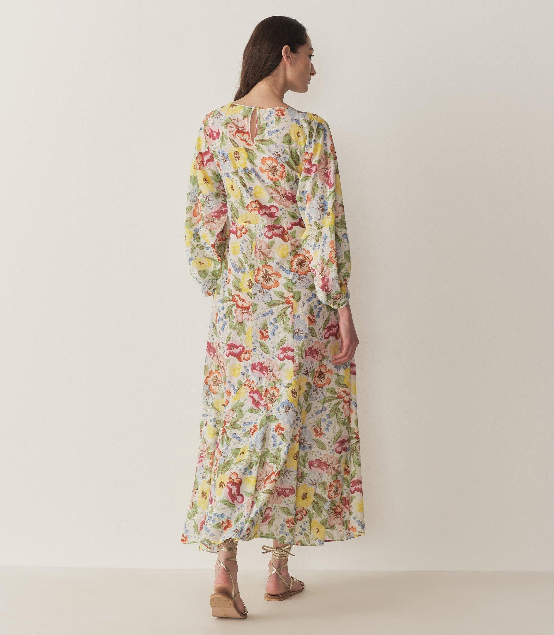 OLIANA DRESS -- BLANC ANEMONE BLOOM Product Image
