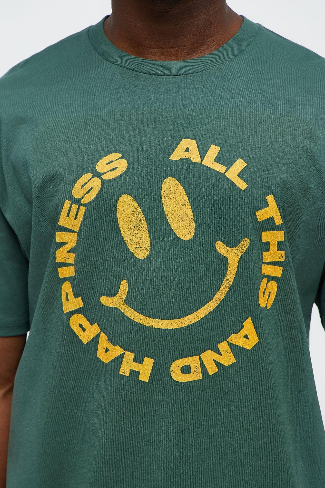 All This Happiness Short Sleeve Tee - Green Product Image