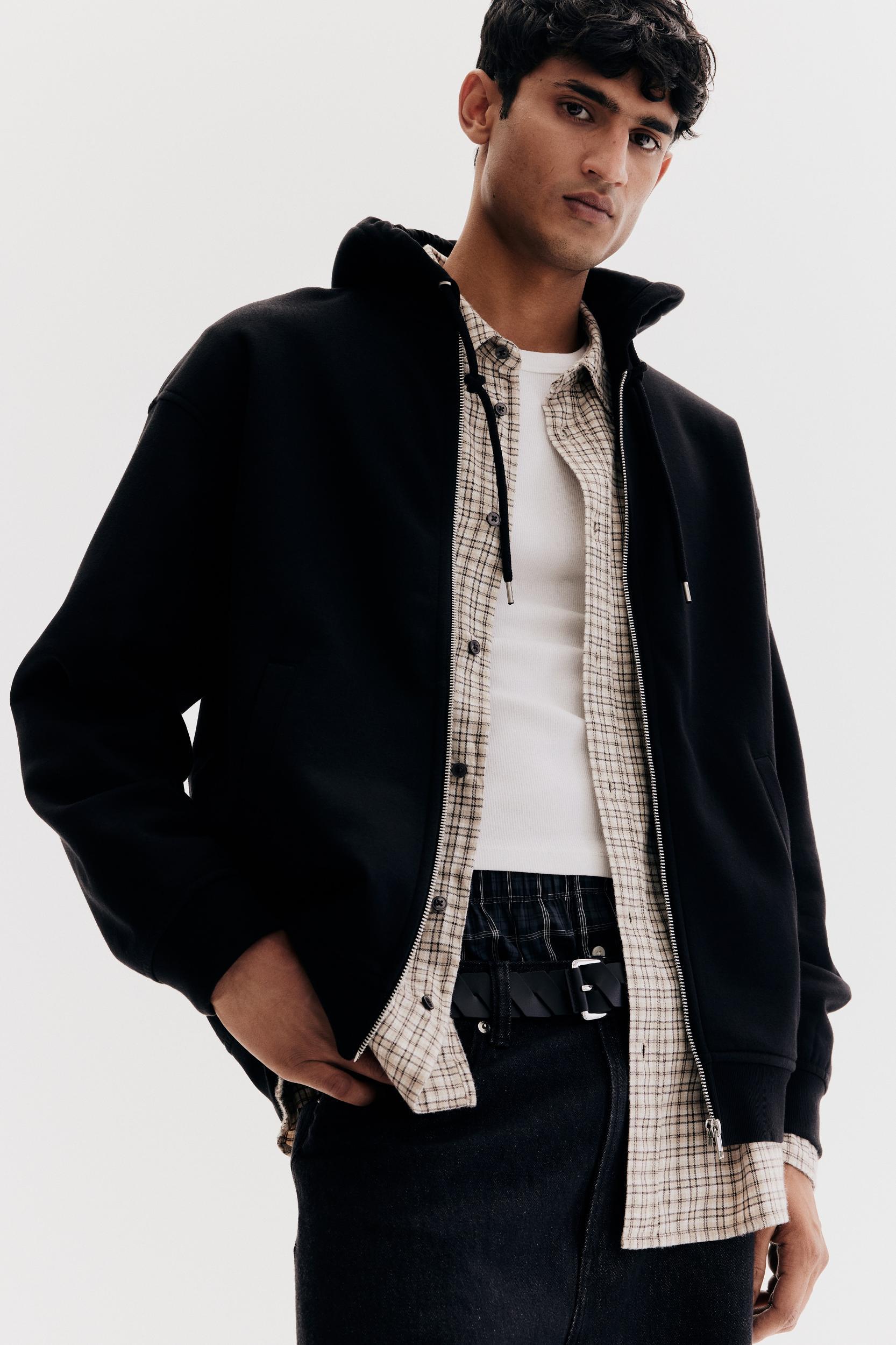 Loose Fit Hooded Jacket Product Image