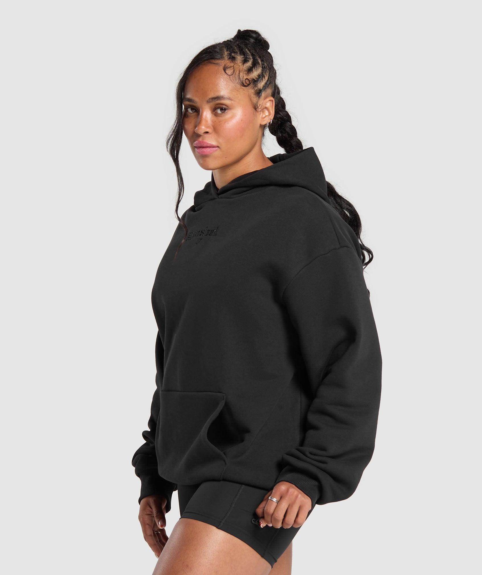 Embroidered Logo Oversized Hoodie Product Image