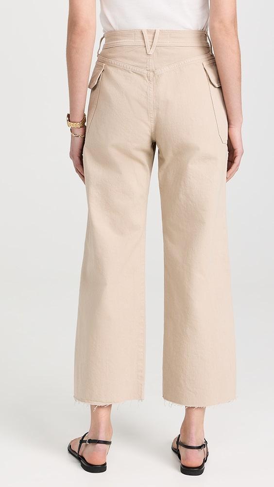 Veronica Beard Jean Taylor Cropped High Rise Wide Jeans | Shopbop Product Image