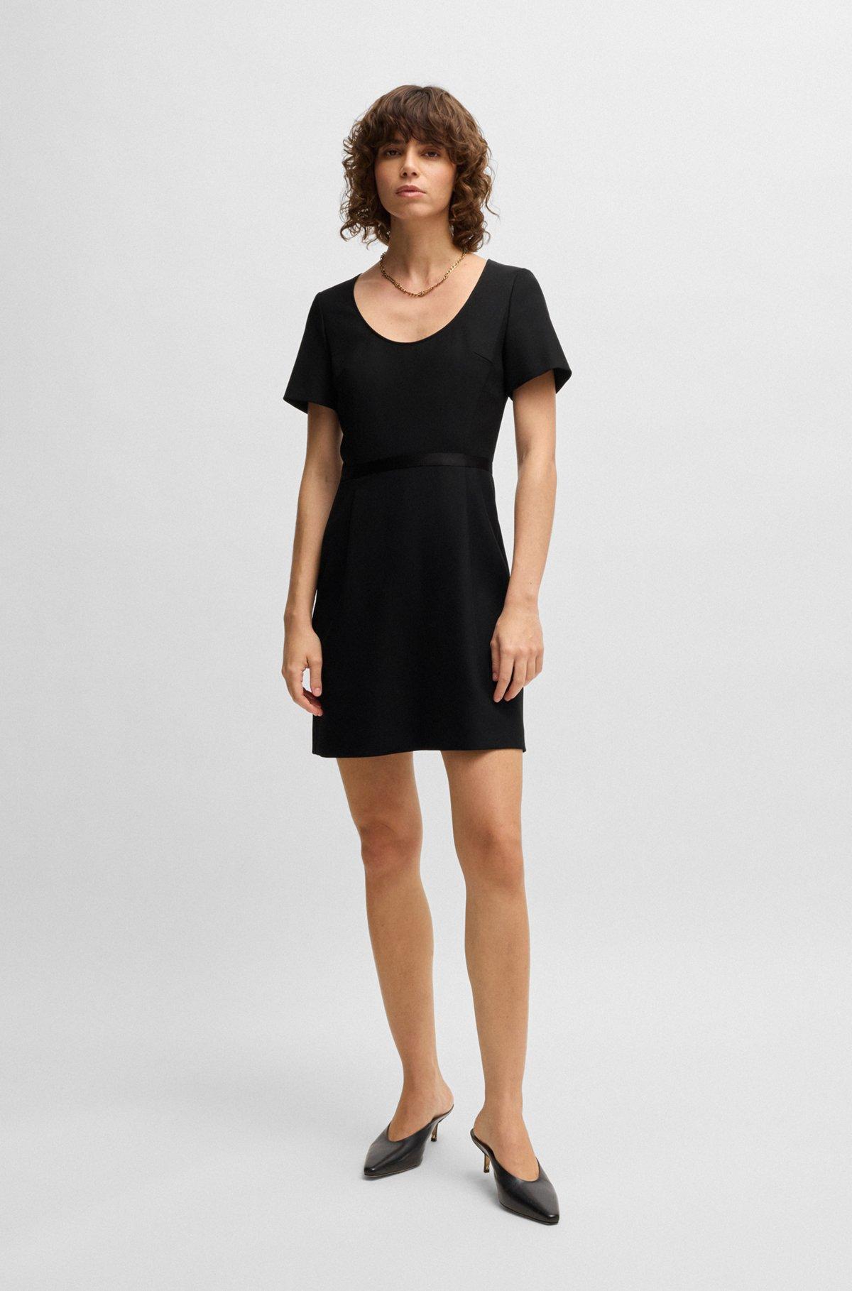 Slim-fit dress with ribbon detail Product Image