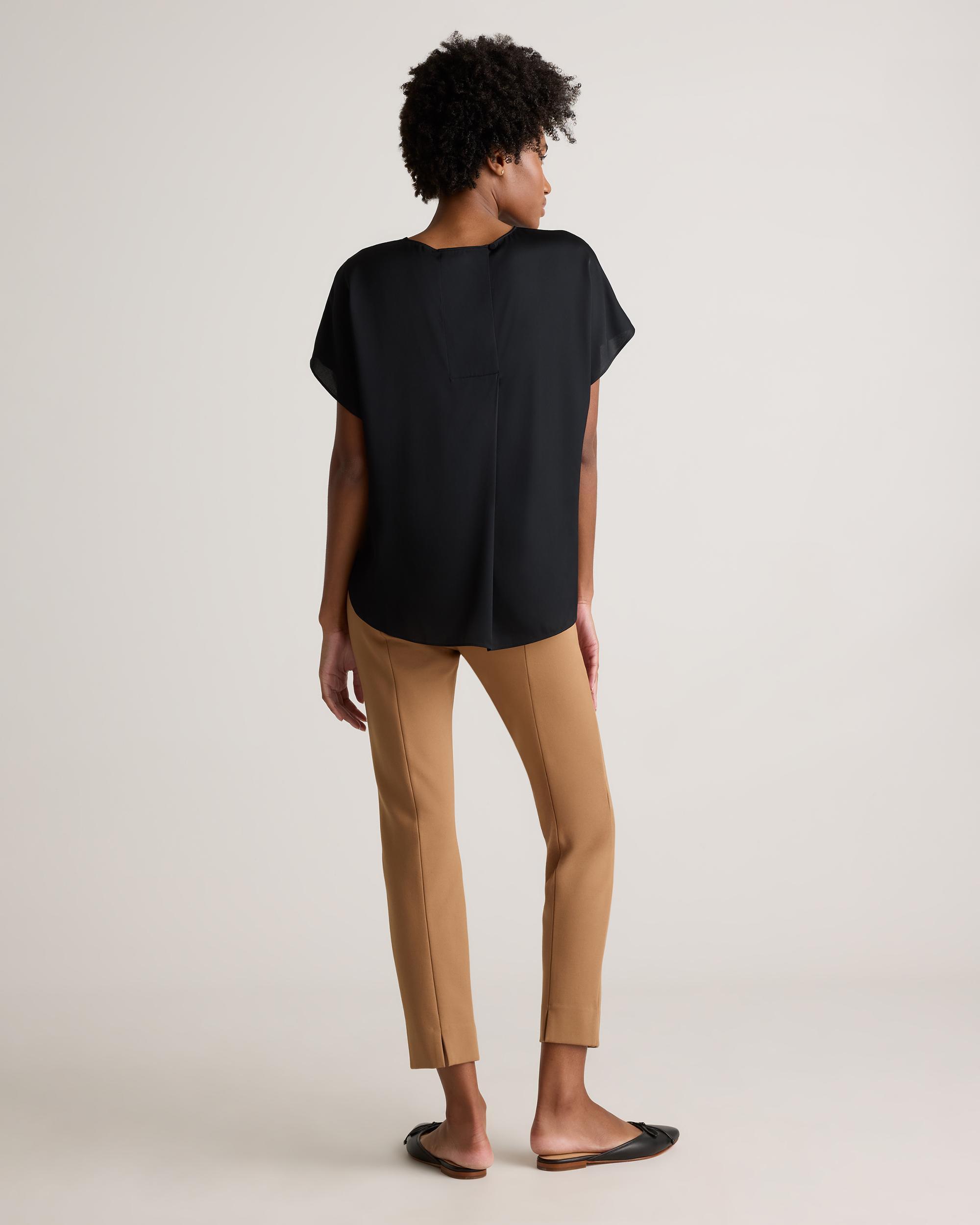 Quince | Women's Washable Stretch Silk Split Hem T-Shirt Mulberry Silk Product Image