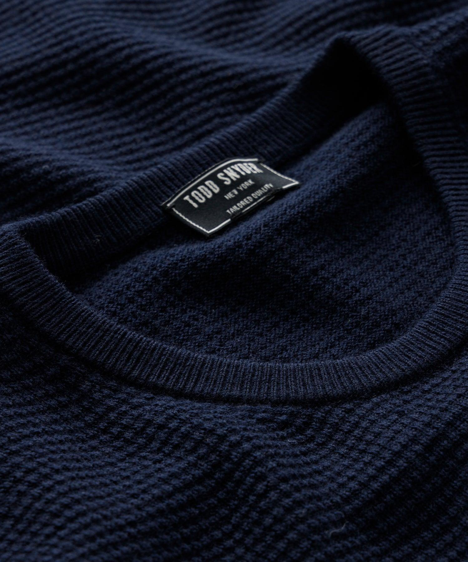 Merino Waffle Crew Product Image