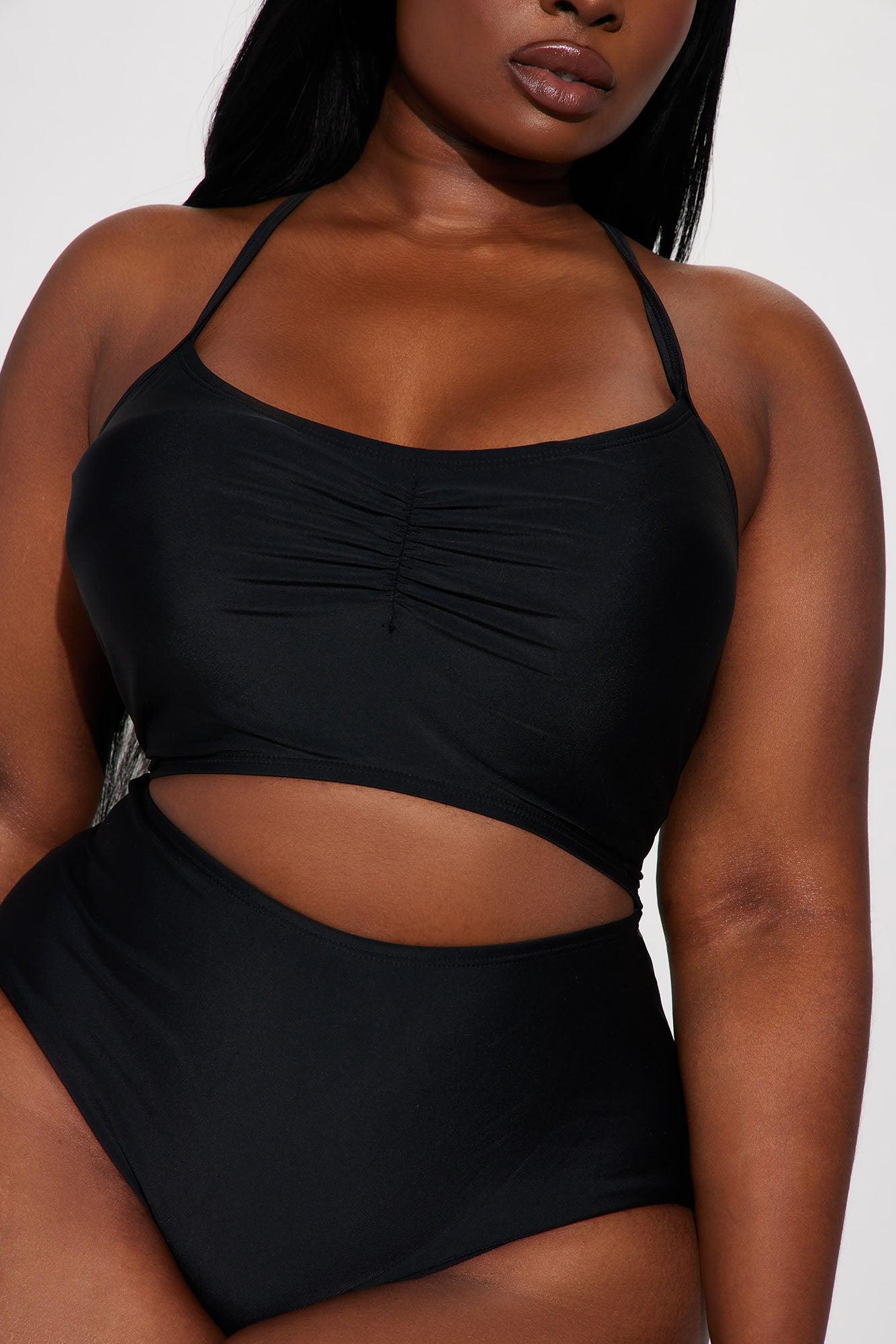 Anya Cut Out 1 Piece Swimsuit - Black Product Image