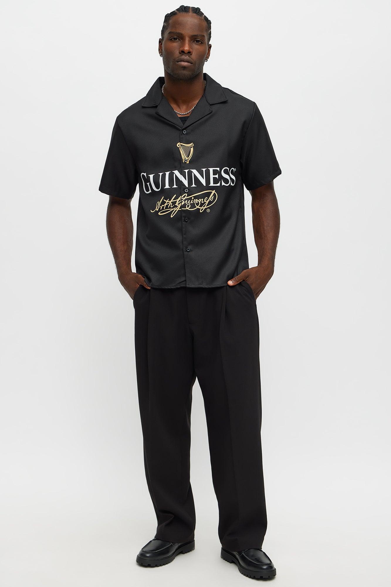 Guinness Button Up Shirt - Black Product Image