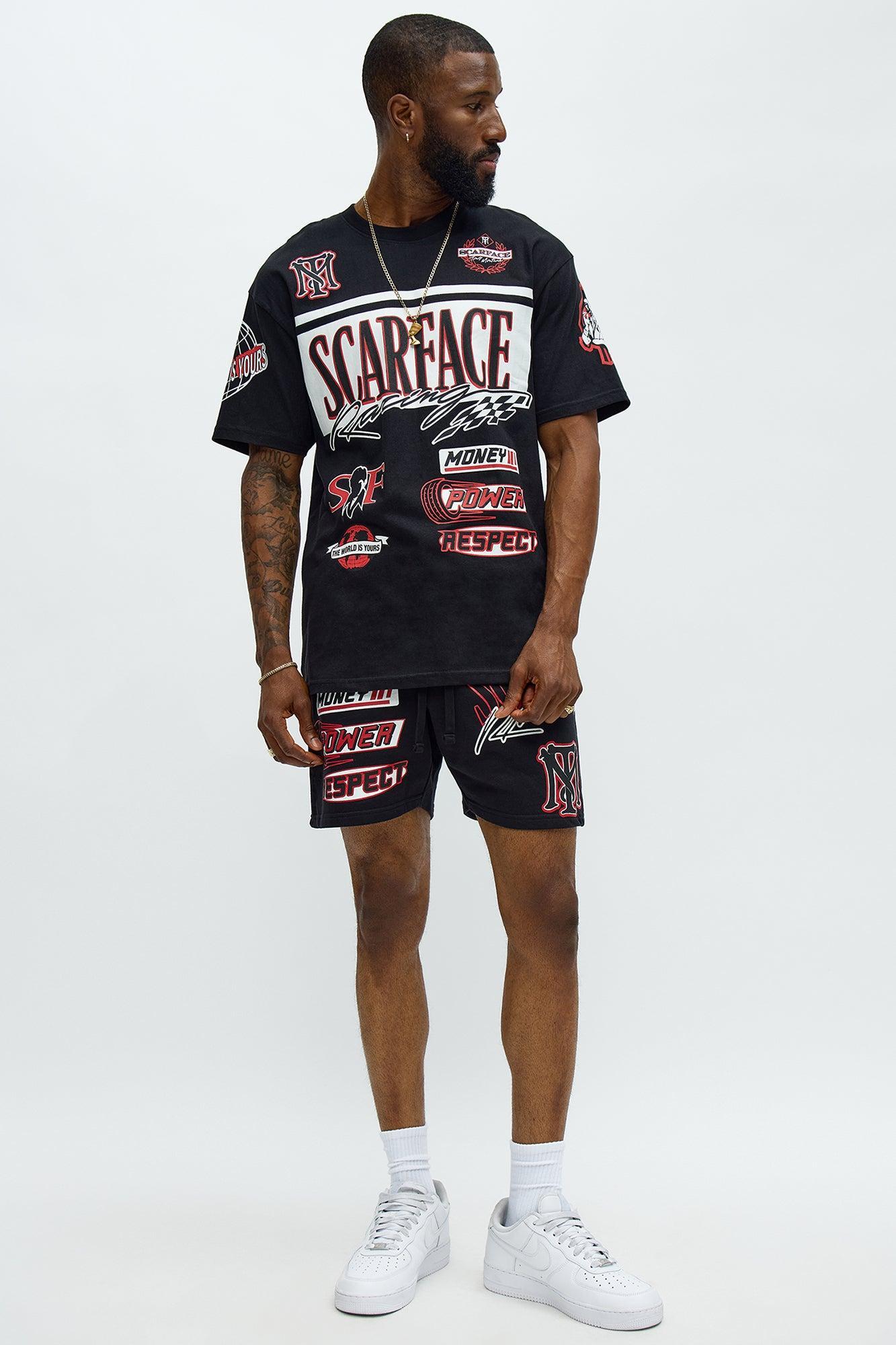 Scarface Racing Sweatshorts - Black Product Image