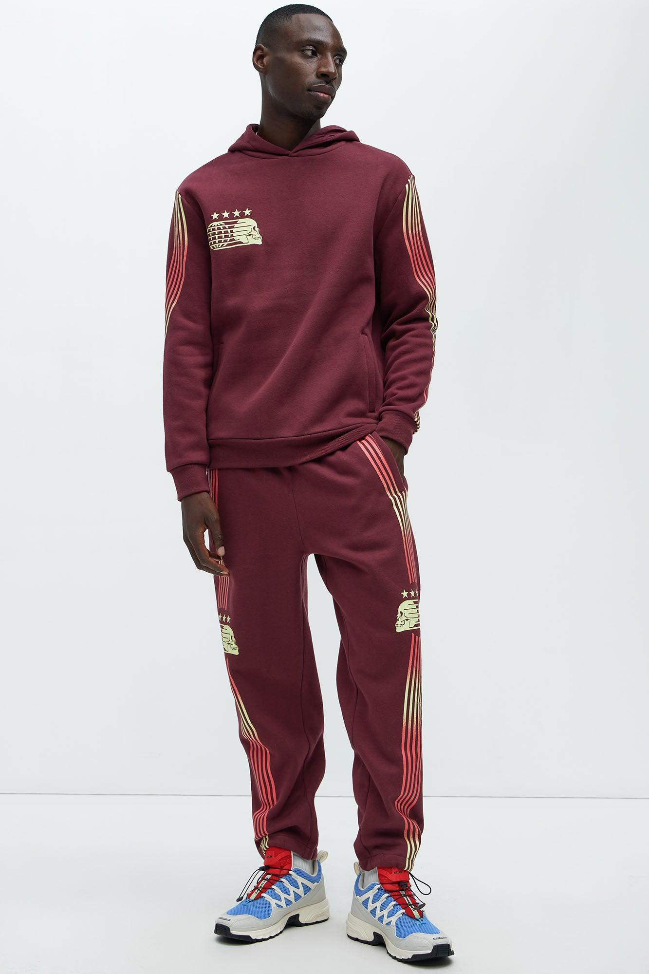 4 Star Champion Sweatpants - Burgundy Product Image