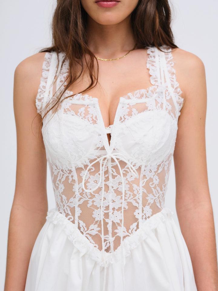 Camdyn Mini Dress — White Product Image