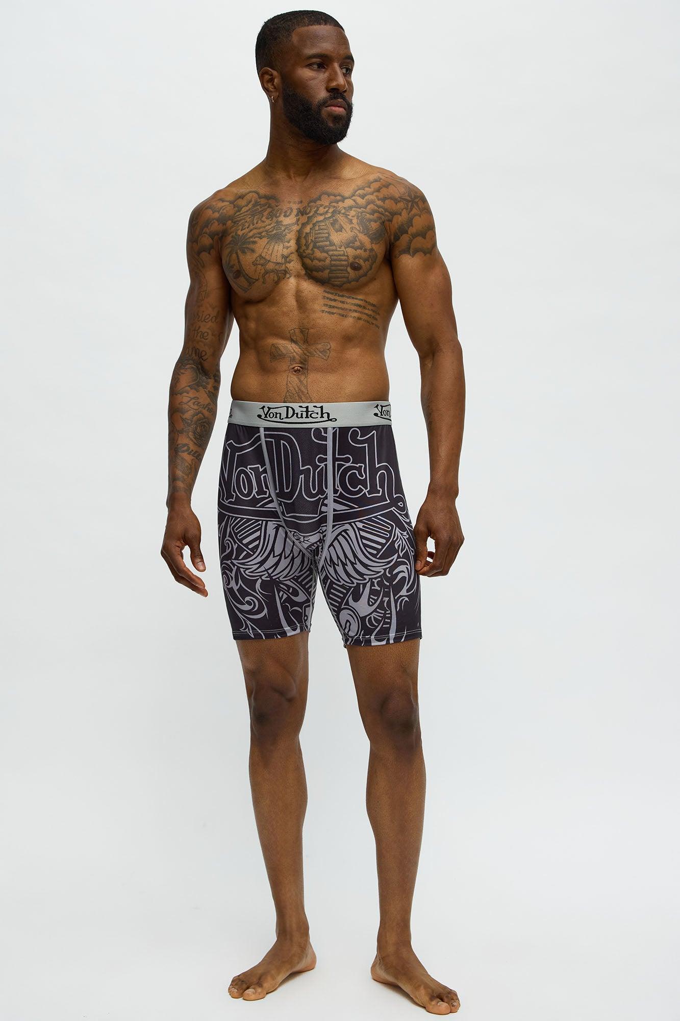 Von Dutch Monochrome Boxer Brief - Black/combo Male Product Image