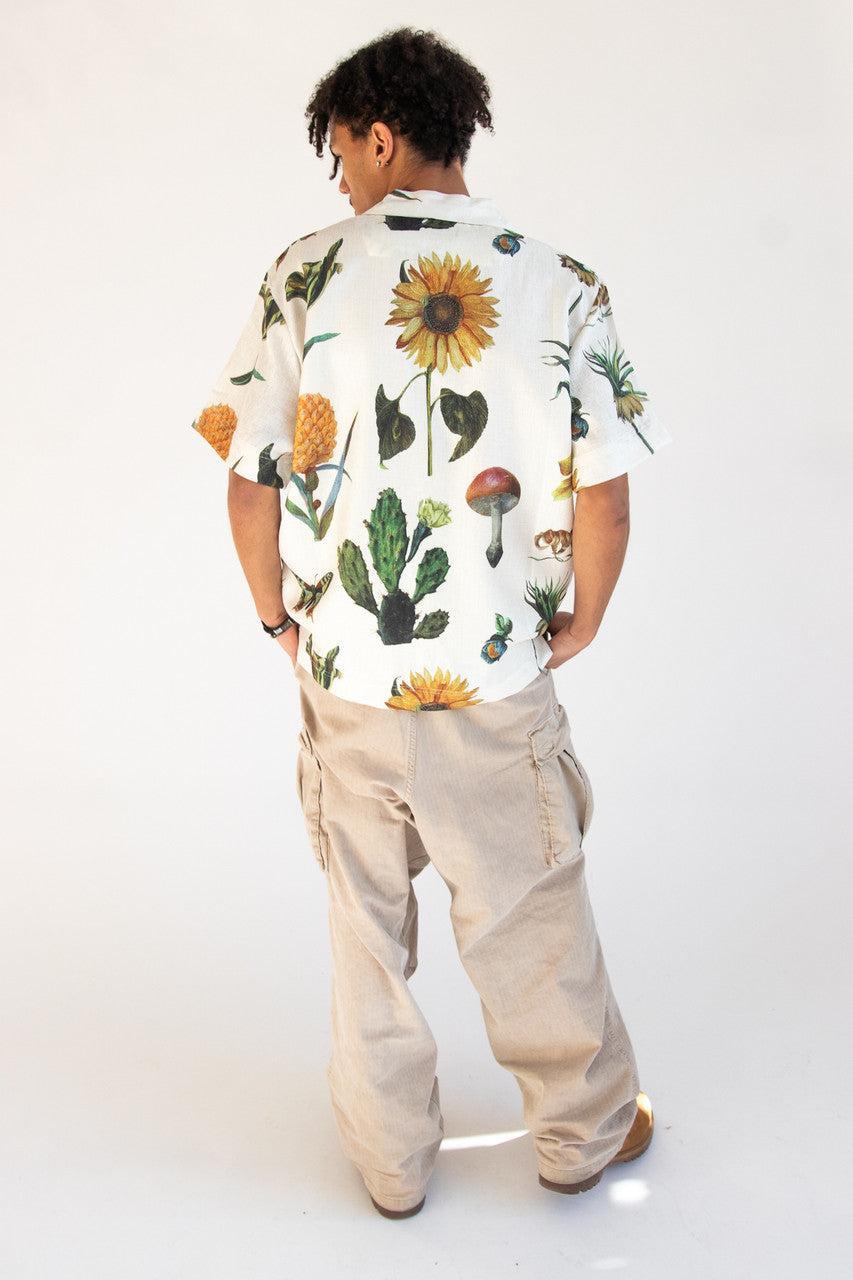Vintage Botany Print Button Up Shirt Product Image