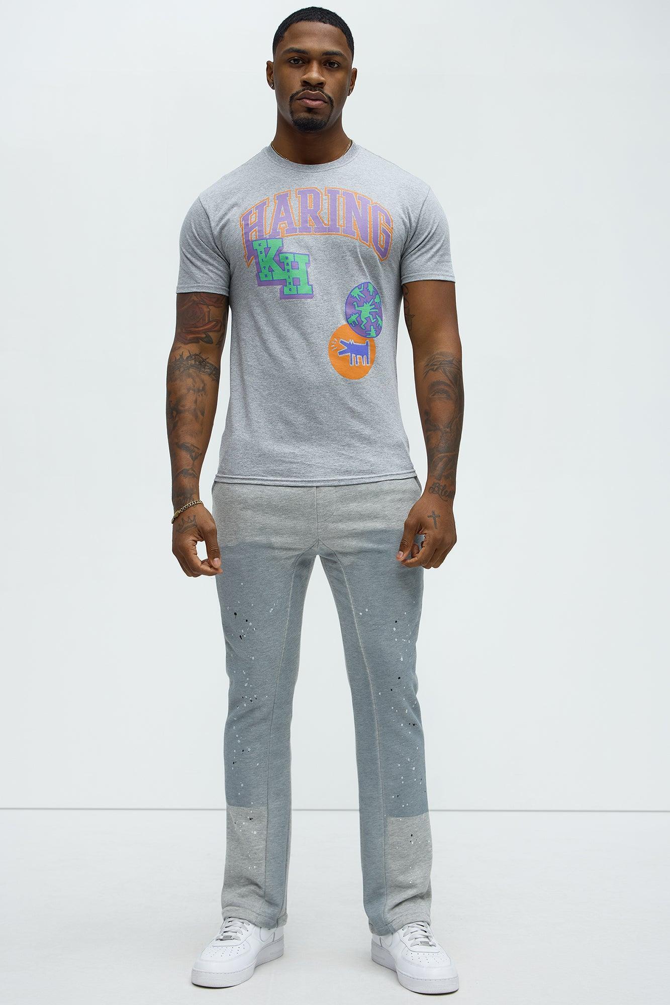 Workwear Flared Sweatpants - Grey Product Image