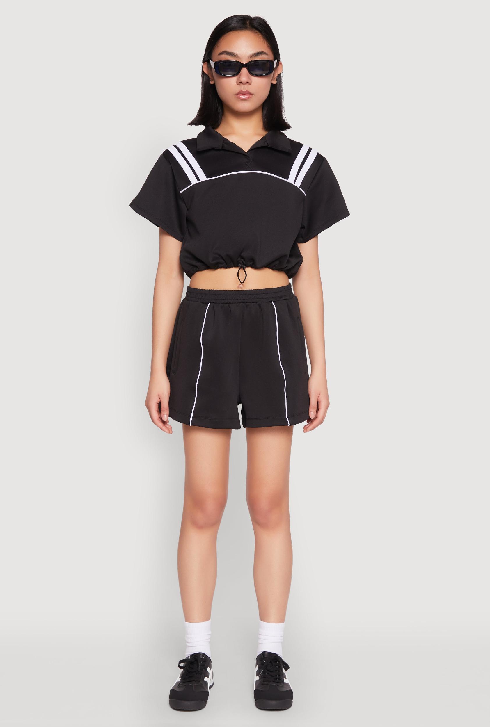 Womens Contrast Piping Pocket Shorts Product Image