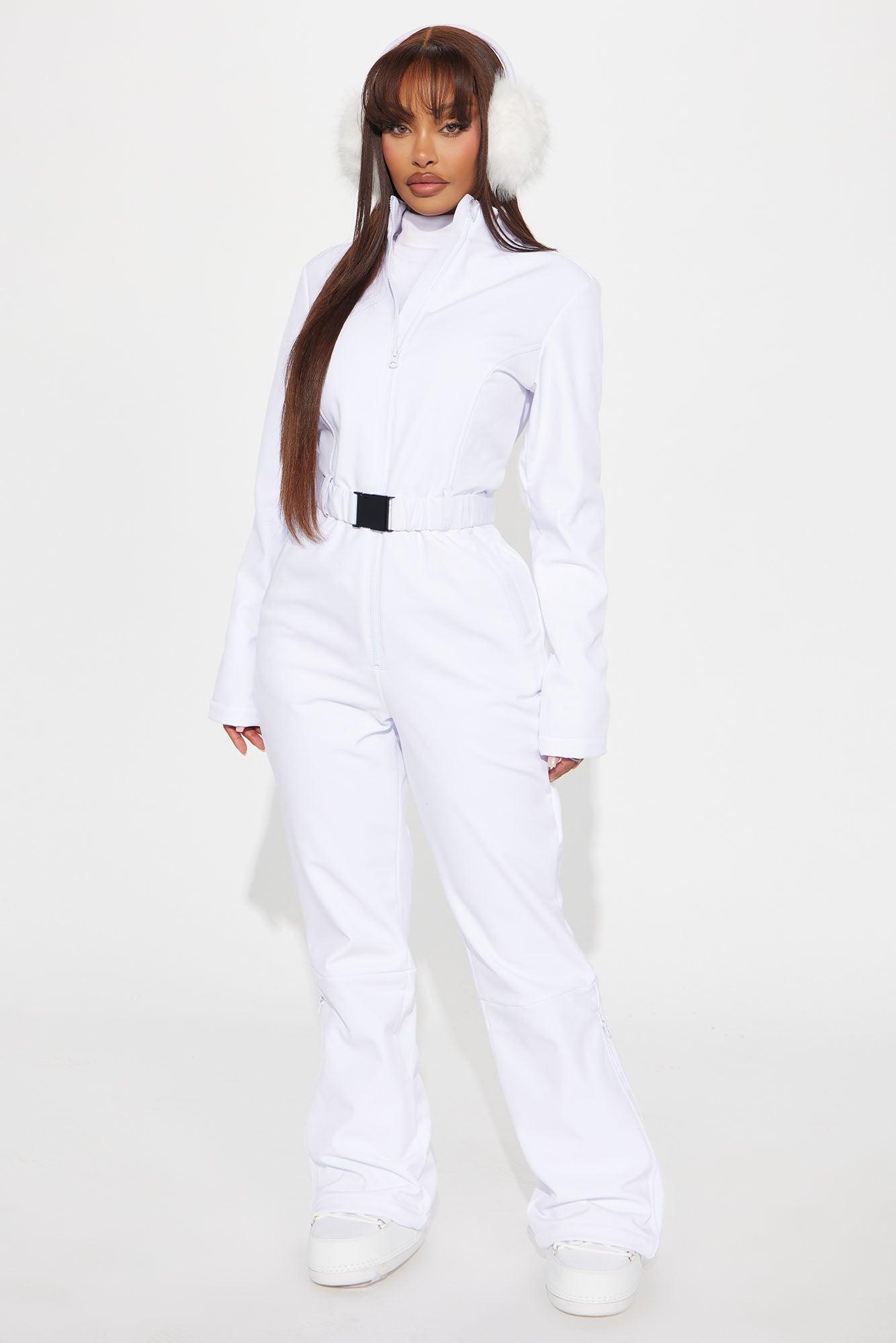 Cross Country Ski Jumpsuit - White Product Image