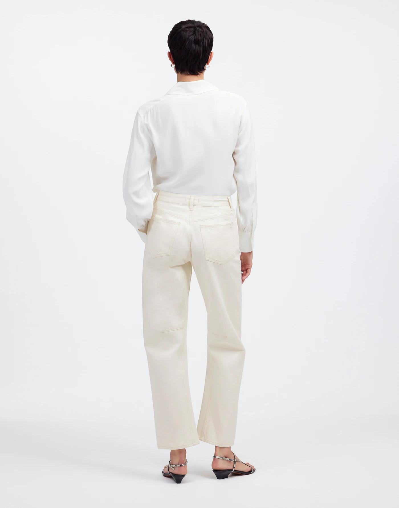 The Petite Darted Barrel-Leg Jean Product Image