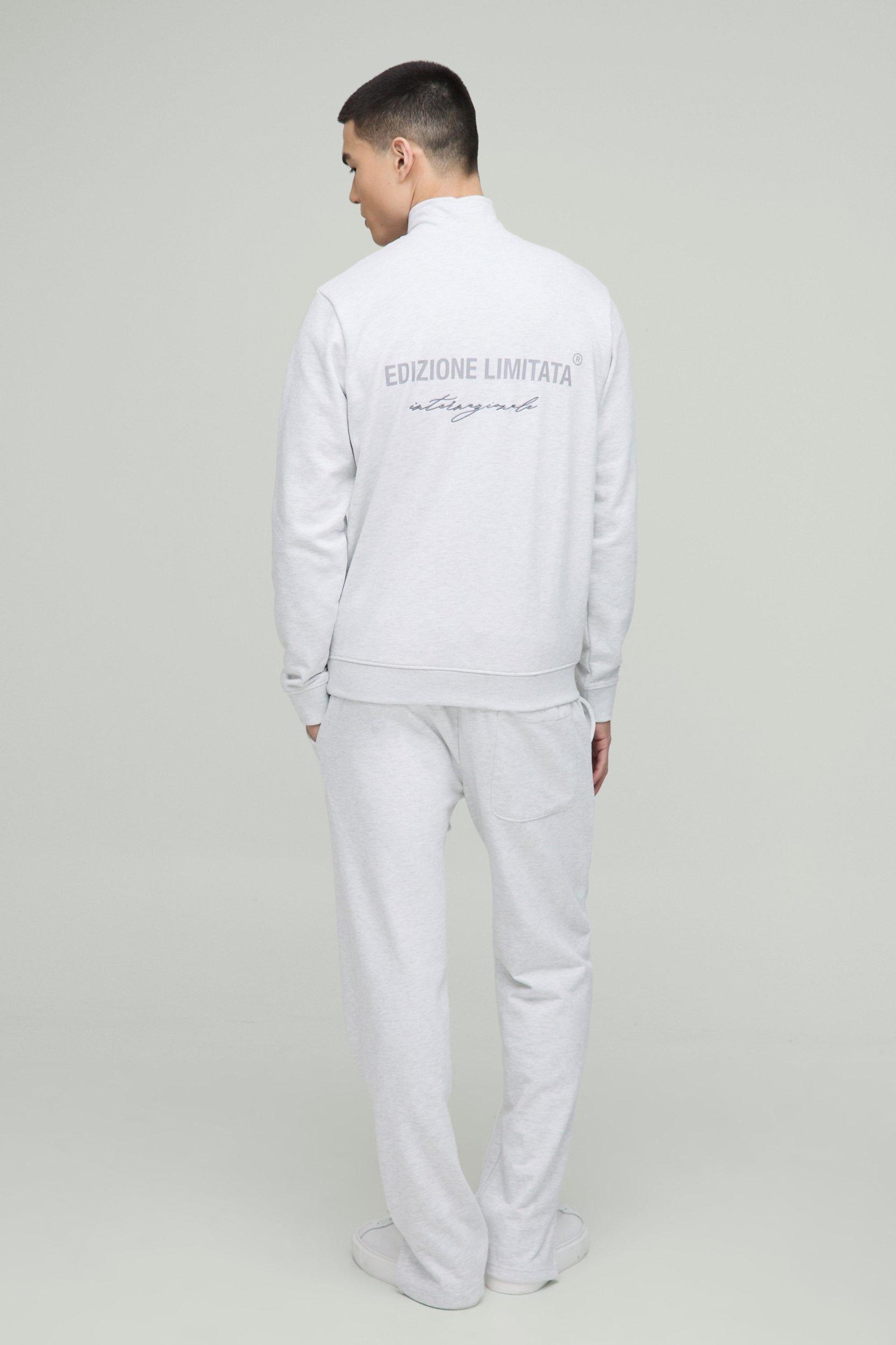 Relaxed Edizione Heavyweight Pintuck Split Hem Sweatpants | boohooMAN USA Product Image