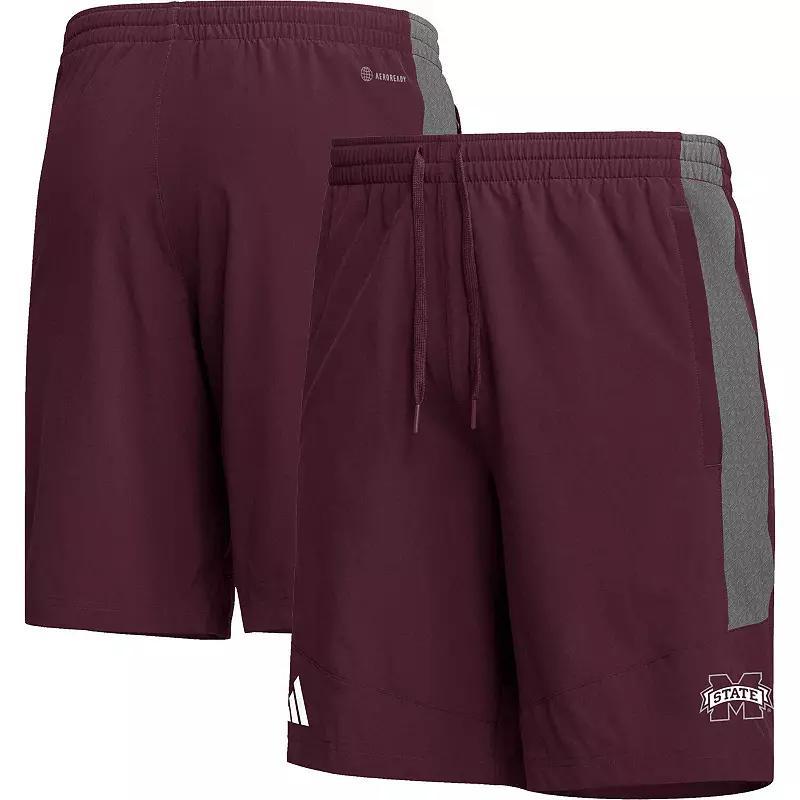 Men's adidas Maroon Mississippi State Bulldogs AEROREADY Shorts, Size: 2XL, Mst Red Product Image