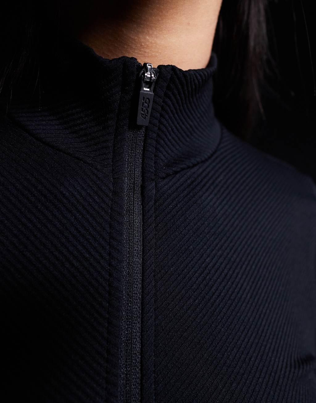 4505 Ski seamless thermal base layer catsuit in black  Product Image