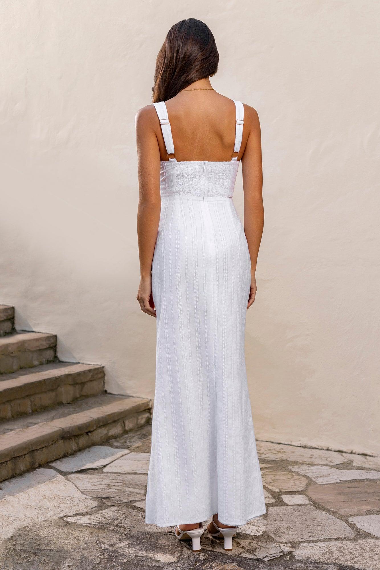 Shimmering Shore Maxi Dress White Product Image