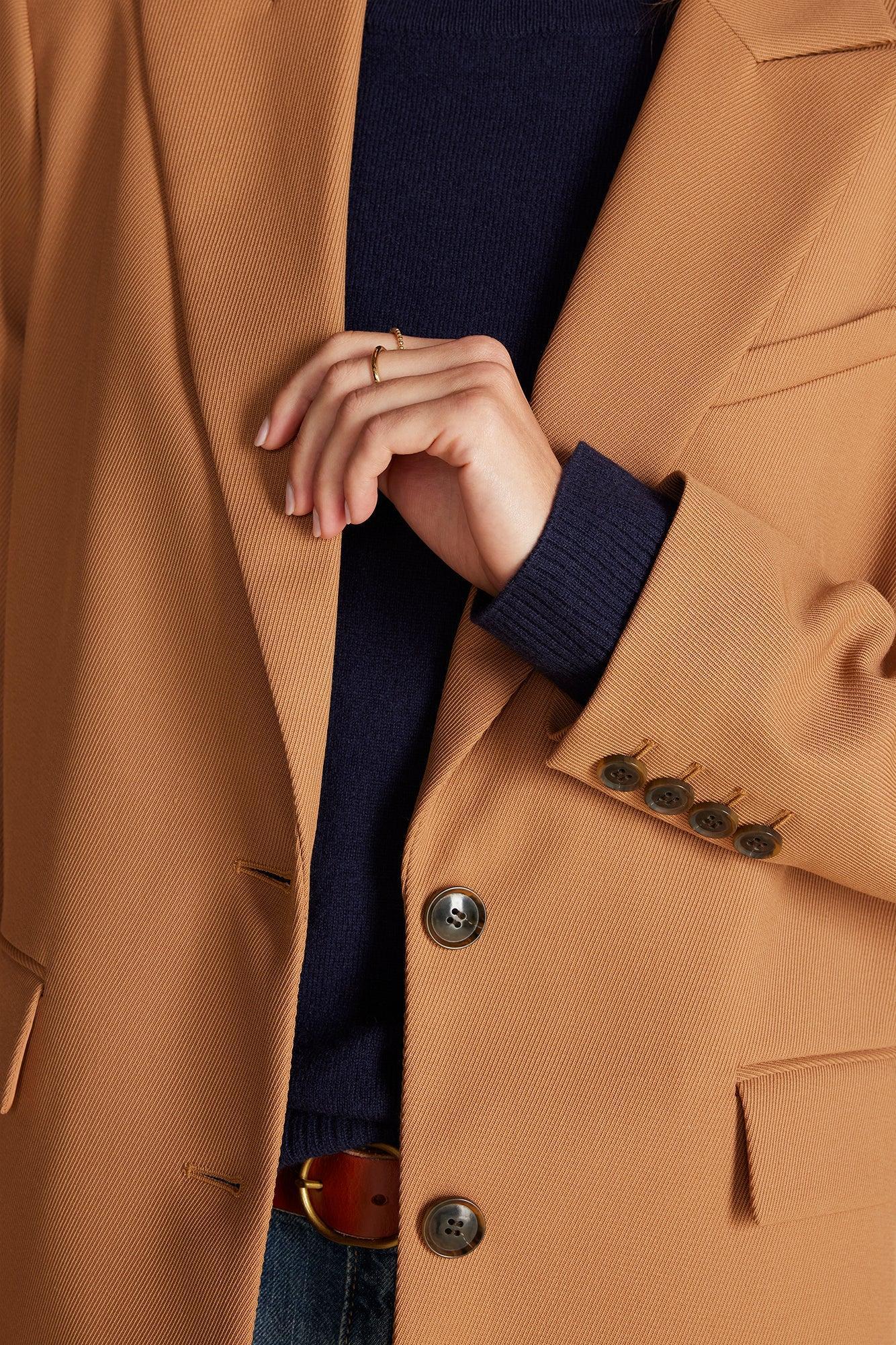 Alix Boyfriend Blazer - Camel Product Image