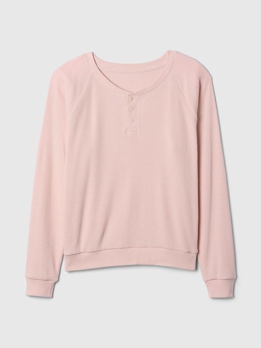 Waffle Henley PJ Shirt Product Image