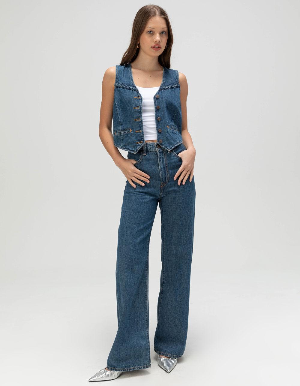 LEVI'S Premium Braided Womens Vest - Big Yikes - MEDIUM INDIGO Product Image