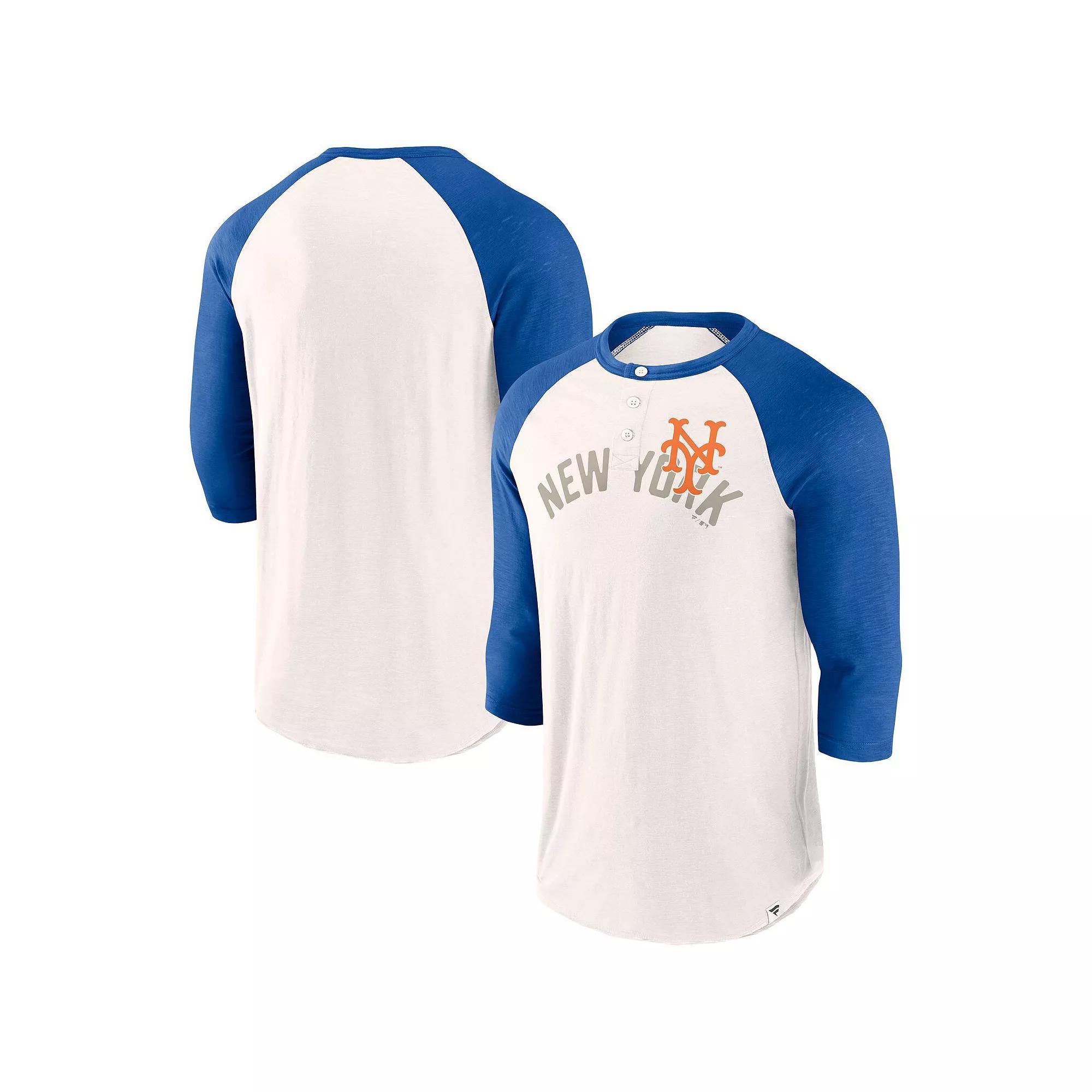 Men's Fanatics Branded White/Black San Francisco Giants Backdoor Slider Raglan 3/4-Sleeve T-Shirt, Size: Large Product Image