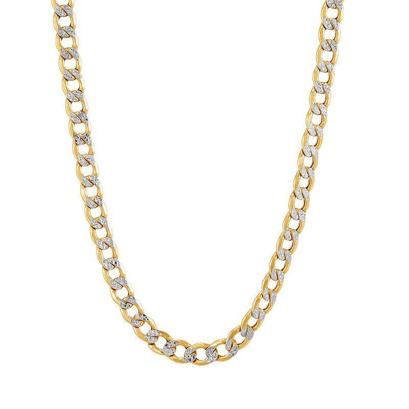 Polished Diamond Cut Curb Chain 22 26 In 10k Product Image