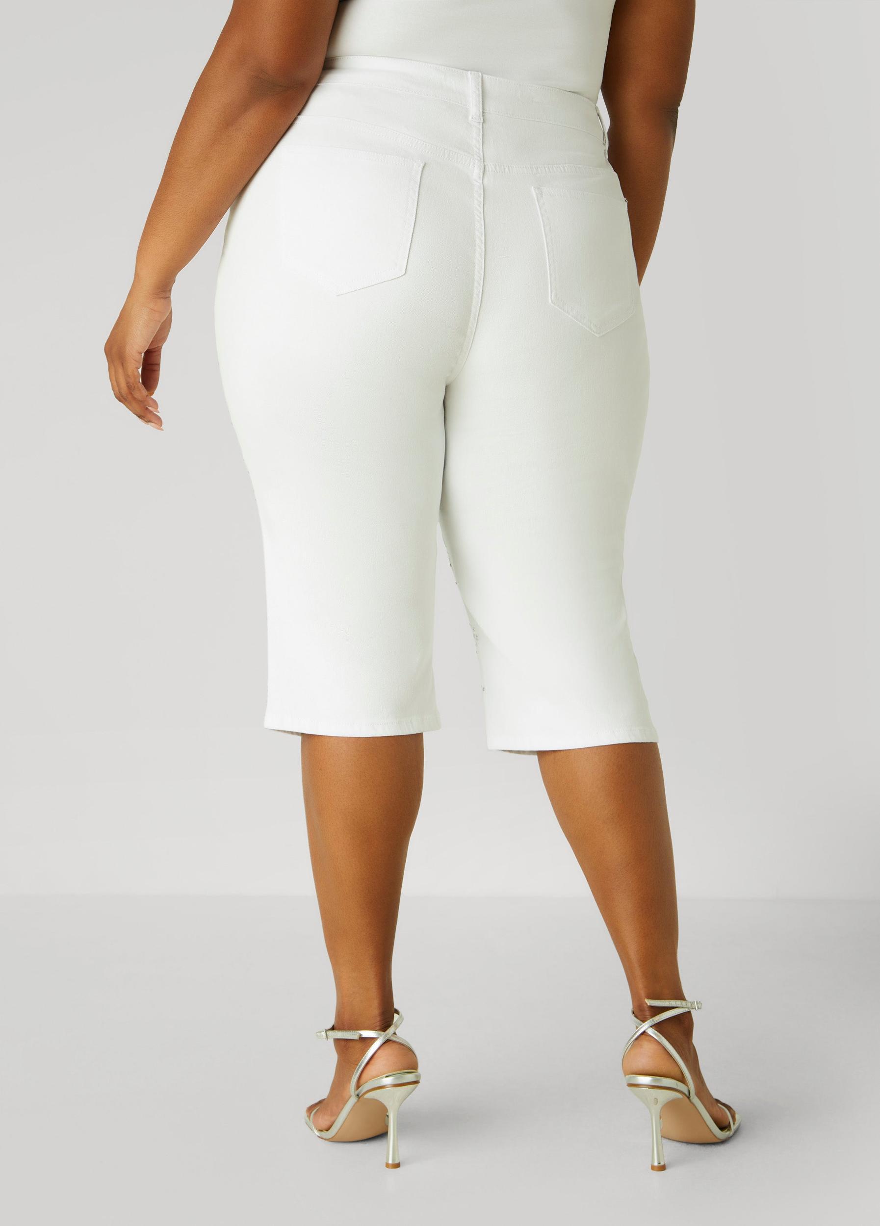 Crystal Denim Capris Product Image