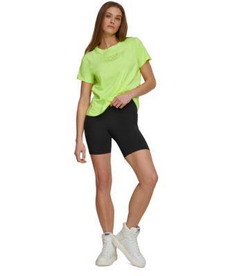 Dkny Sport Womens Balance Super High Rise Pull-On Bicycle Shorts Product Image