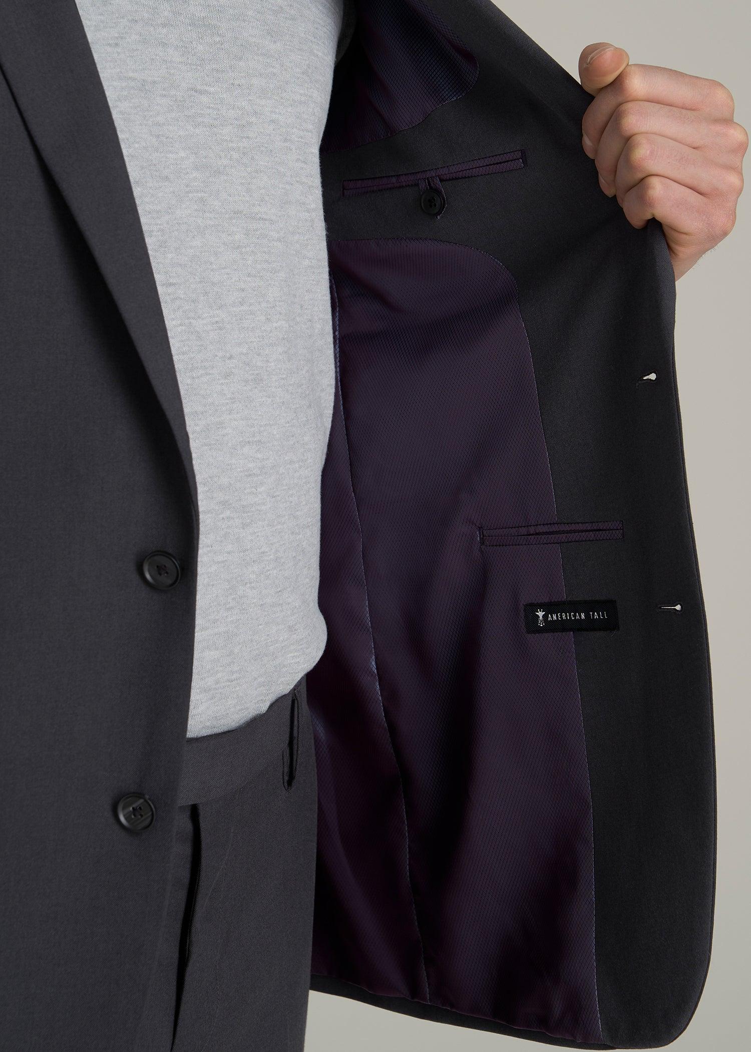 Suit Jacket for Tall Men in Mid Grey Product Image