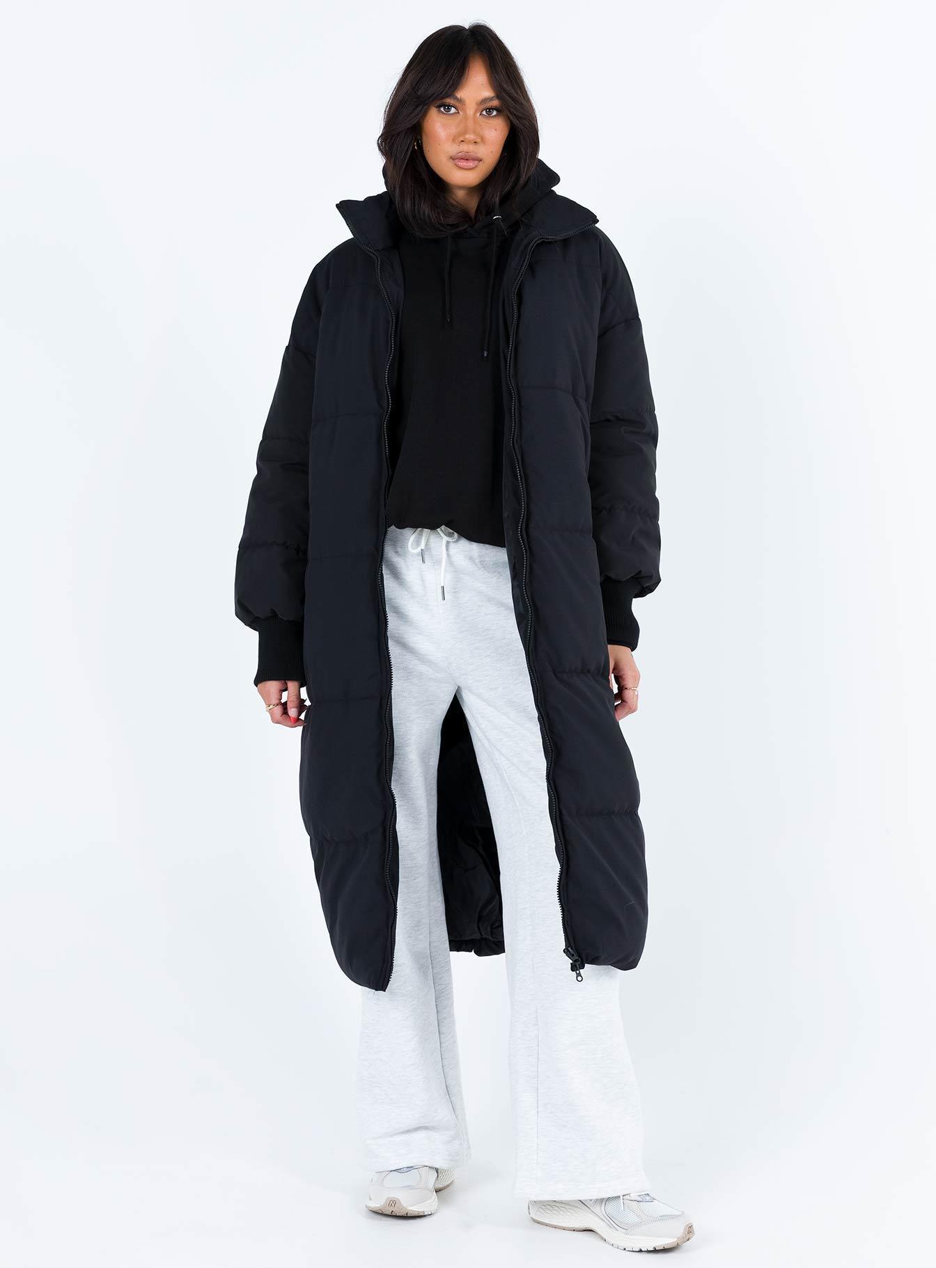 Abe Longline Puffer Jacket Black Product Image