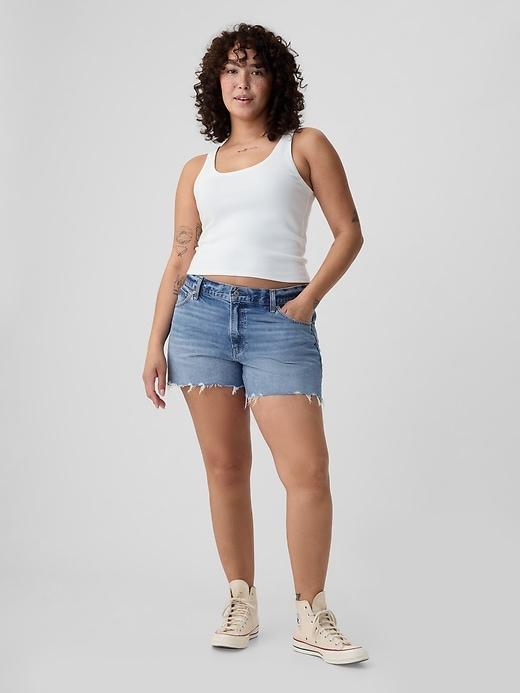 4" Low Rise Stride Denim Shorts Product Image