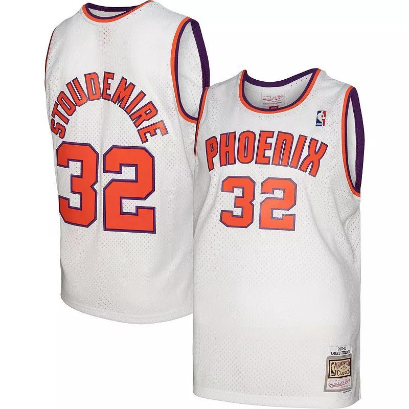 Men's Mitchell & Ness Amar'e Stoudemire White Phoenix Suns 2002-03 Hardwood Classics Swingman Jersey, Size: Small, Phx White Product Image
