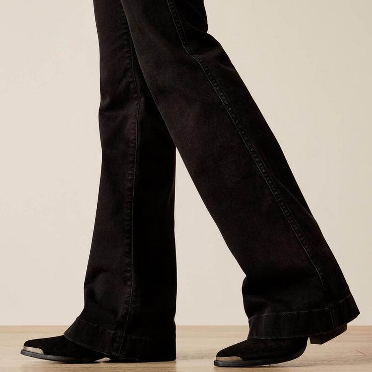 Ariat® Ladies' Black HR Dixie Valencia Slim Trouser Jeans Product Image