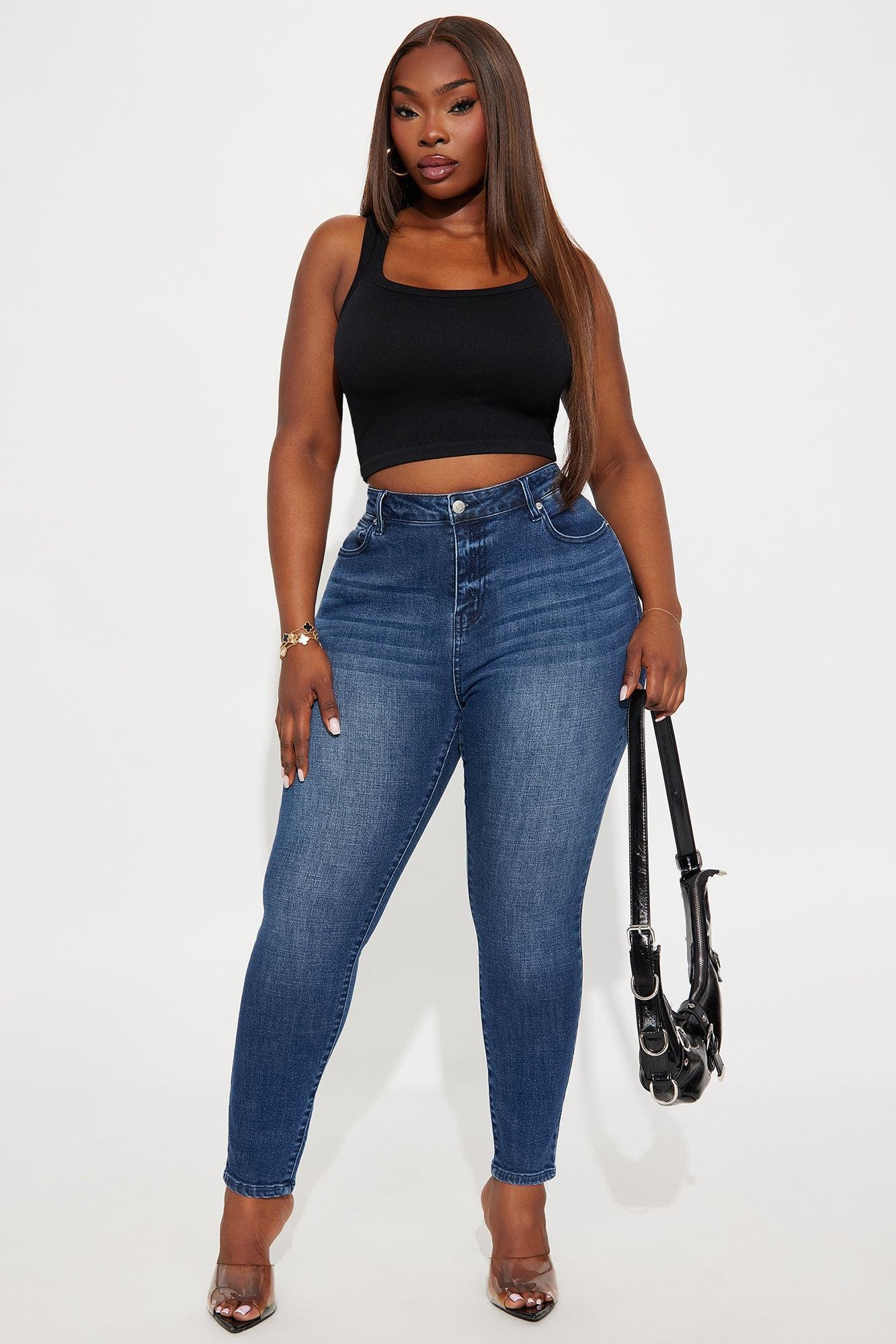 Top Notch High Rise Skinny Jeans - Dark Wash Product Image
