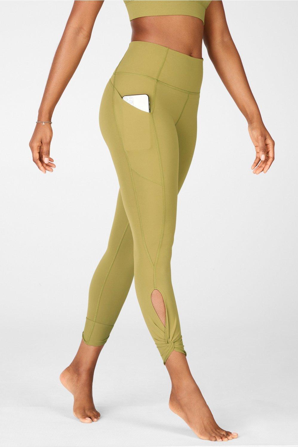 Fabletics Oasis High-Waisted Twist 7/8 Legging Womens green plus Size 1X Product Image