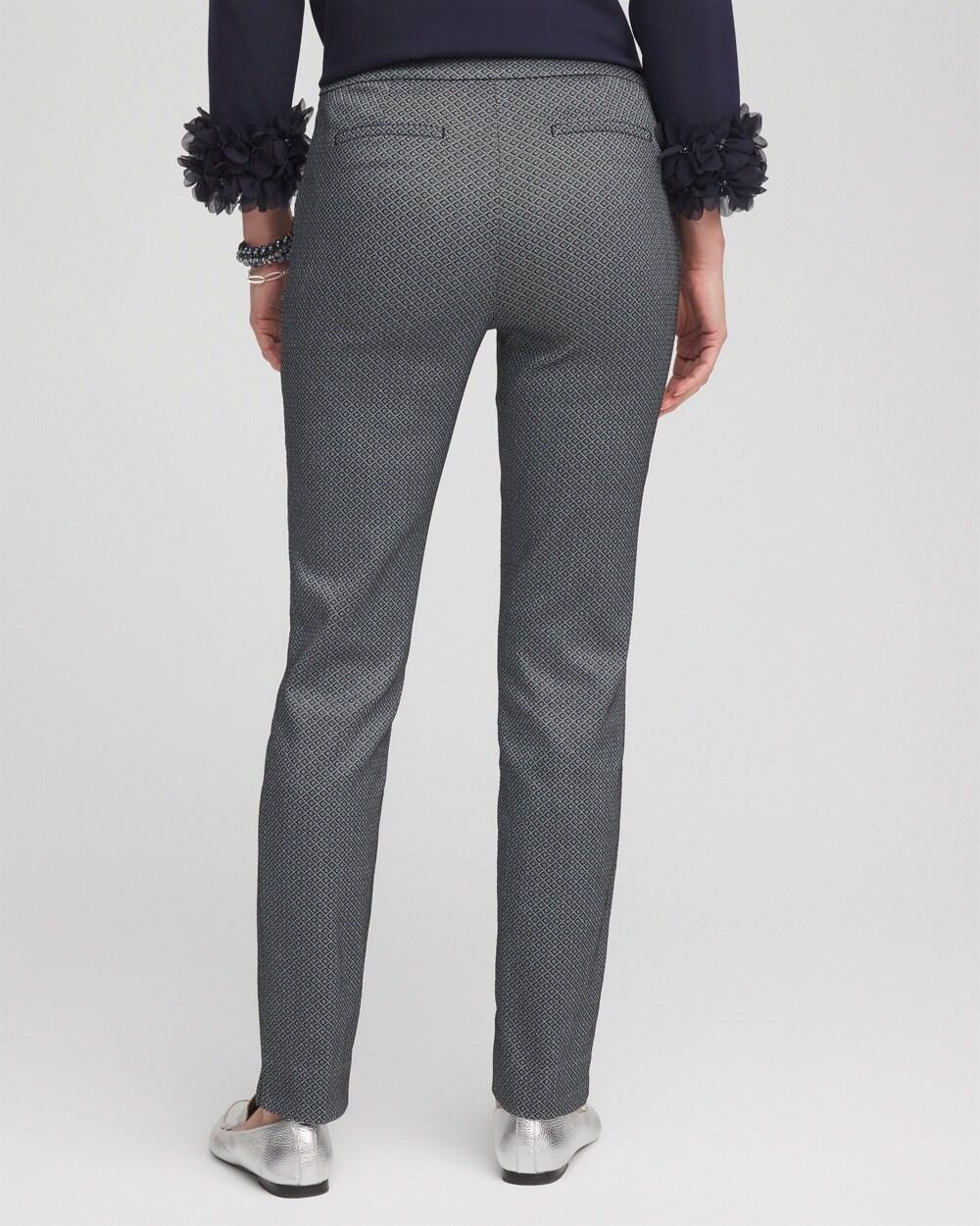 Brigitte Diamond Print Slim Ankle Pants Product Image
