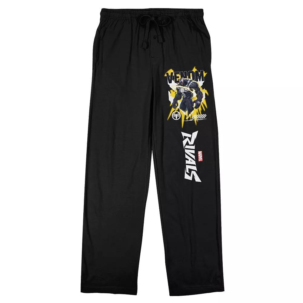 Men's Original & Unrestored Marvel Rivals Pajama Pants, Size: Medium, Black Product Image