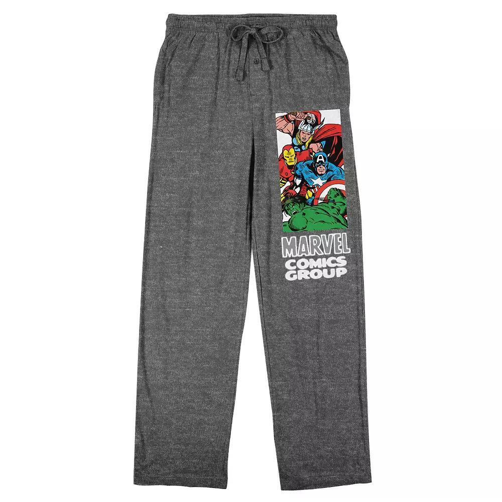 Men's Marvel Comics Presents Superheroes Pajama Pants, Size: Medium, Gray Product Image