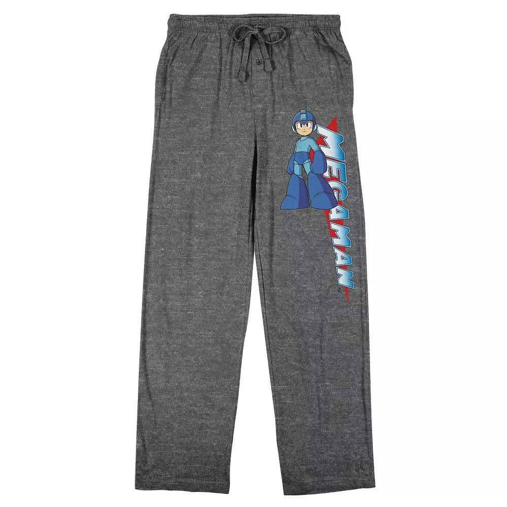 Men's Mega Man Pajama Pants, Size: Small, Gray Product Image