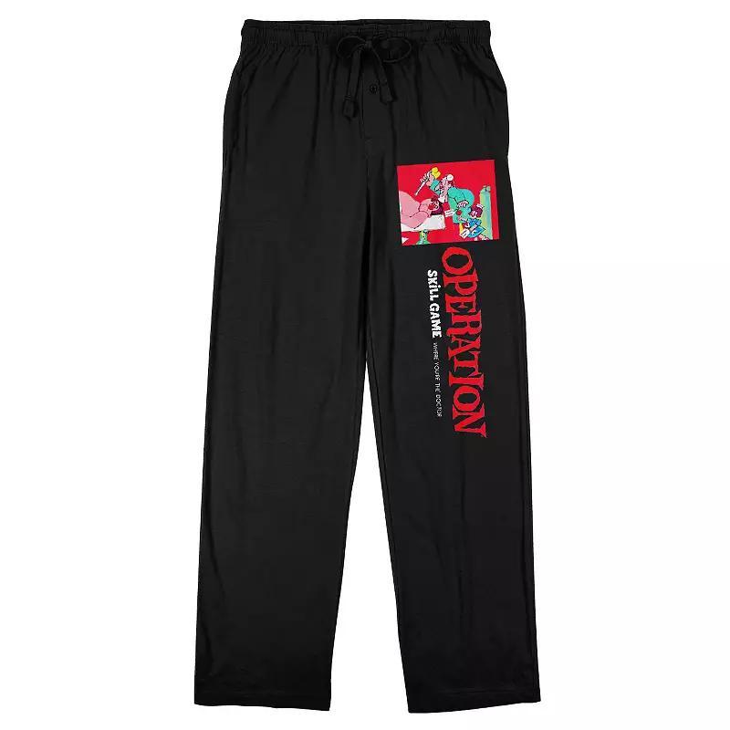 Men's Operation Board Game Sleep Pants, Size: XL, Black Product Image