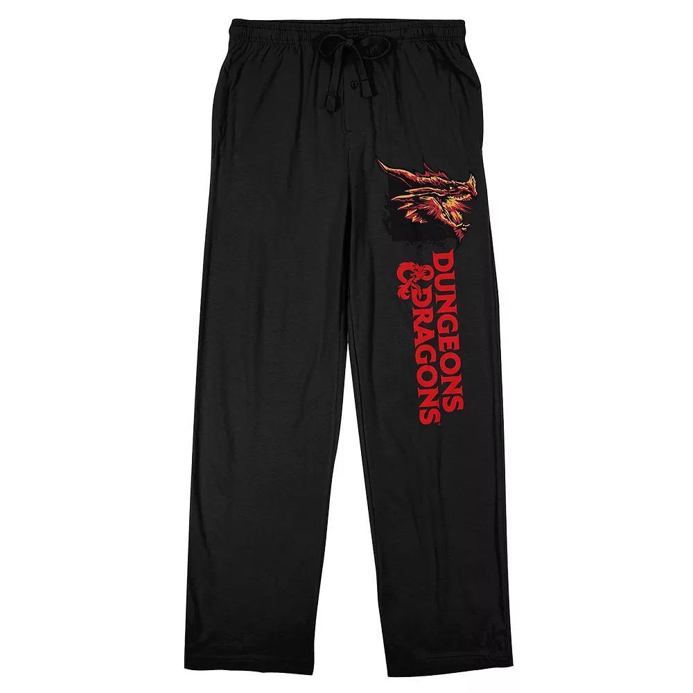 Men's Dungeons & Dragons Sleep Pants, Size: XXL, Black Product Image
