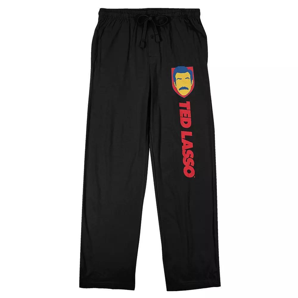 Men's Ted Lasso Shield Sleep Pants, Size: XXL, Black Product Image