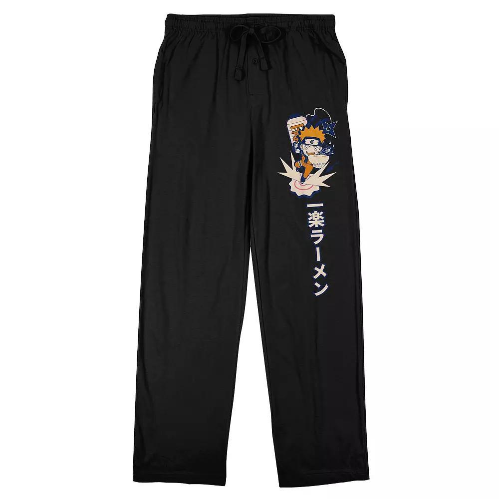 Men's Naruto Shippuden Ramen Sleep Pants, Size: XXL, Black Product Image