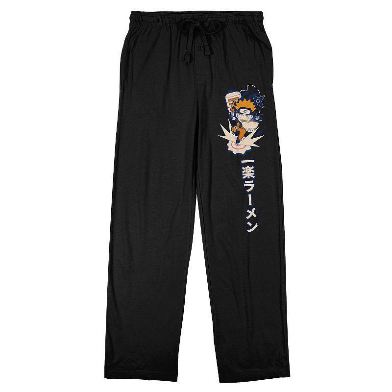 Men's Naruto Shippuden Ramen Sleep Pants, Size: XXL, Black Product Image