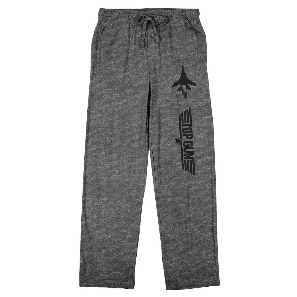 Men's Top Gun Logo Sleep Pants, Size: Medium, Gray Product Image
